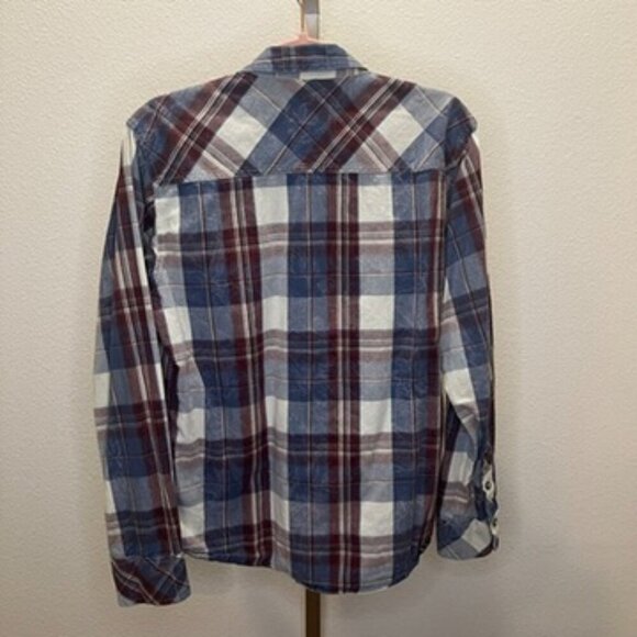 ARIAT Retro Fit Pearl Snap Plaid Print Western Shirt Men's Size Medium - Picture 9 of 9
